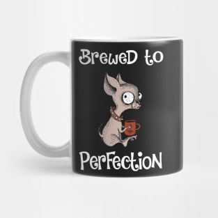 Brewed to Perfection Coffee Dog Mug